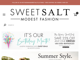 'sweetsaltclothing.com' screenshot