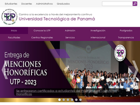 'utp.ac.pa' screenshot