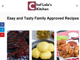 'cheflolaskitchen.com' screenshot
