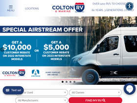 'coltonrv.com' screenshot