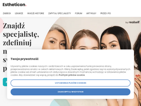 'estheticon.pl' screenshot