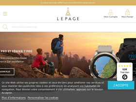 'lepage.fr' screenshot