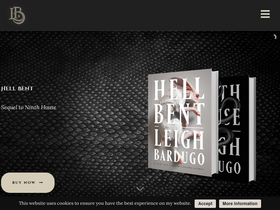 'leighbardugo.com' screenshot