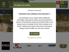 'surplus-lemarsouin.com' screenshot