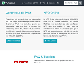 'yggland.fr' screenshot