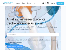 'tracheostomyeducation.com' screenshot