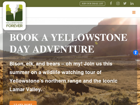 'yellowstone.org' screenshot