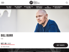 'pabsttheatergroup.com' screenshot