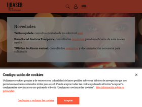'basercor.es' screenshot