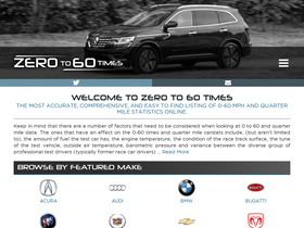 'zeroto60times.com' screenshot