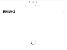 miafrance.com homepage screenshot