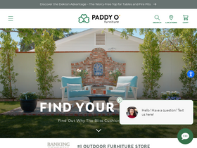 Paddy O' Furniture website screenshot