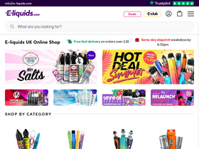 'e-liquids.com' screenshot