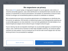 'viafora.nl' screenshot
