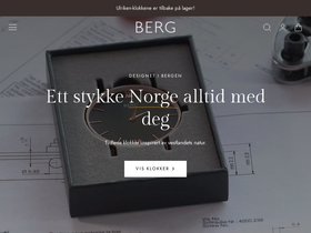 Berg Watches homepage screenshot