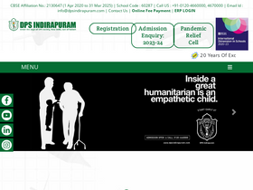 'dpsindirapuram.com' screenshot