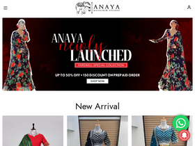 'anayadesignerstudio.com' screenshot