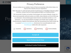 'cybertec-postgresql.com' screenshot