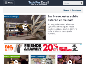 'tudoporemail.com.br' screenshot