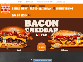 'burgerking.no' screenshot