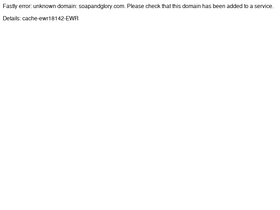 'soapandglory.com' screenshot