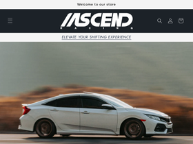 ascendracing.com homepage screenshot