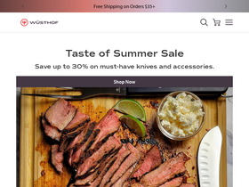 'wusthof.com' screenshot