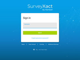 'survey-xact.dk' screenshot