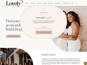 'lovelybride.com' screenshot