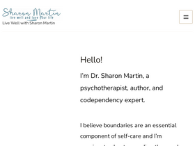 'livewellwithsharonmartin.com' screenshot