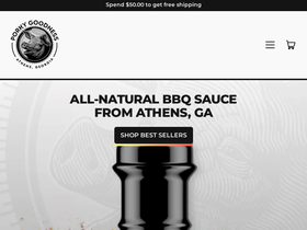 porkygoodnessbbq.com homepage screenshot