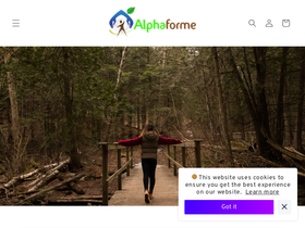 alphaforme.eu homepage screenshot