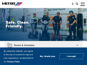 'ridemetro.org' screenshot