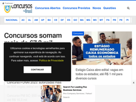'concursosnobrasil.com' screenshot