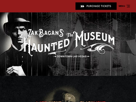 'thehauntedmuseum.com' screenshot