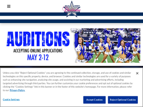 'dallascowboyscheerleaders.com' screenshot