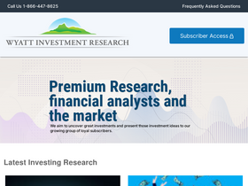 'wyattresearch.com' screenshot