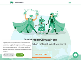 'climatehero.me' screenshot