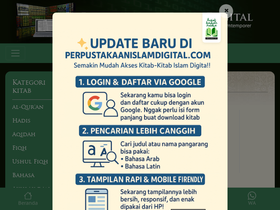'perpustakaanislamdigital.com' screenshot