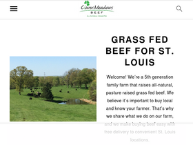 'clovermeadowsbeef.com' screenshot