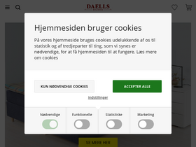 'daells-bolighus.dk' screenshot