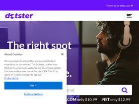 'dotster.com' screenshot