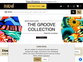 'moodfabrics.com' screenshot