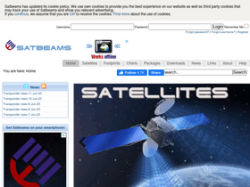 'satbeams.com' screenshot