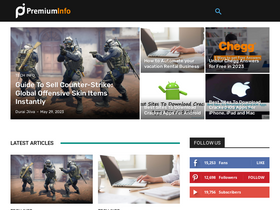 'premiuminfo.org' screenshot