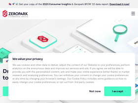 'zeropark.com' screenshot