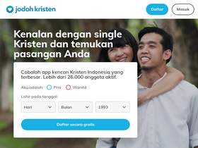 'jodohkristen.com' screenshot