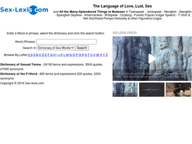 'sex-lexis.com' screenshot