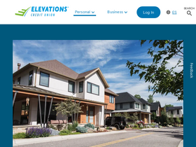 'elevationscu.com' screenshot