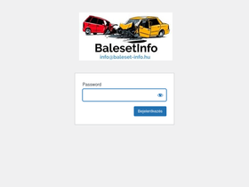 'baleset-info.hu' screenshot